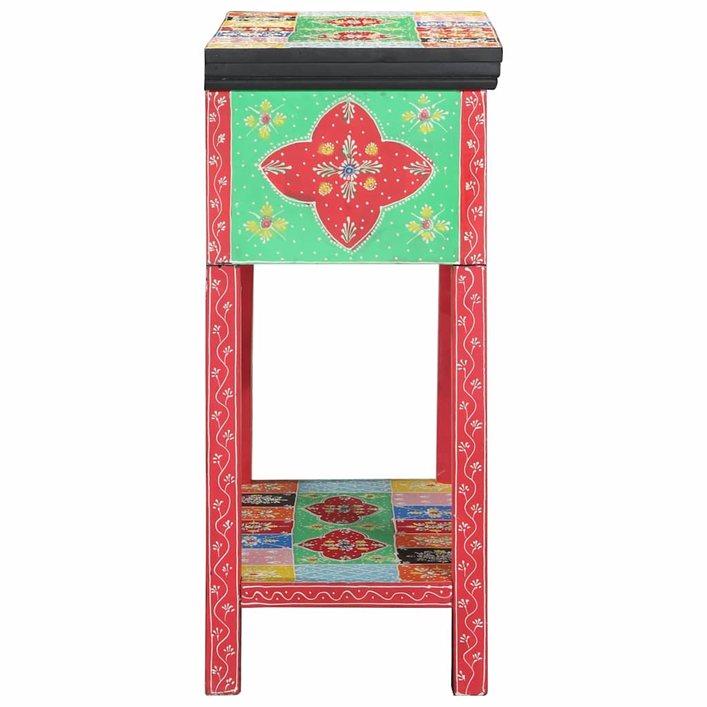vidaXL Τραπέζι κονσόλας με συρτάρι Πολύχρωμο 80 x 35 x 76 εκ