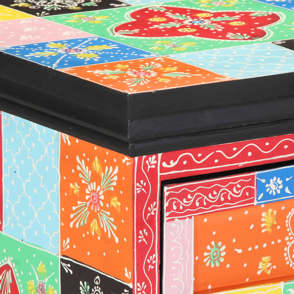 vidaXL Ντουλάπα με συρτάρια Πολύχρωμη 40x40x60 εκ Ξύλο Μάνγκο