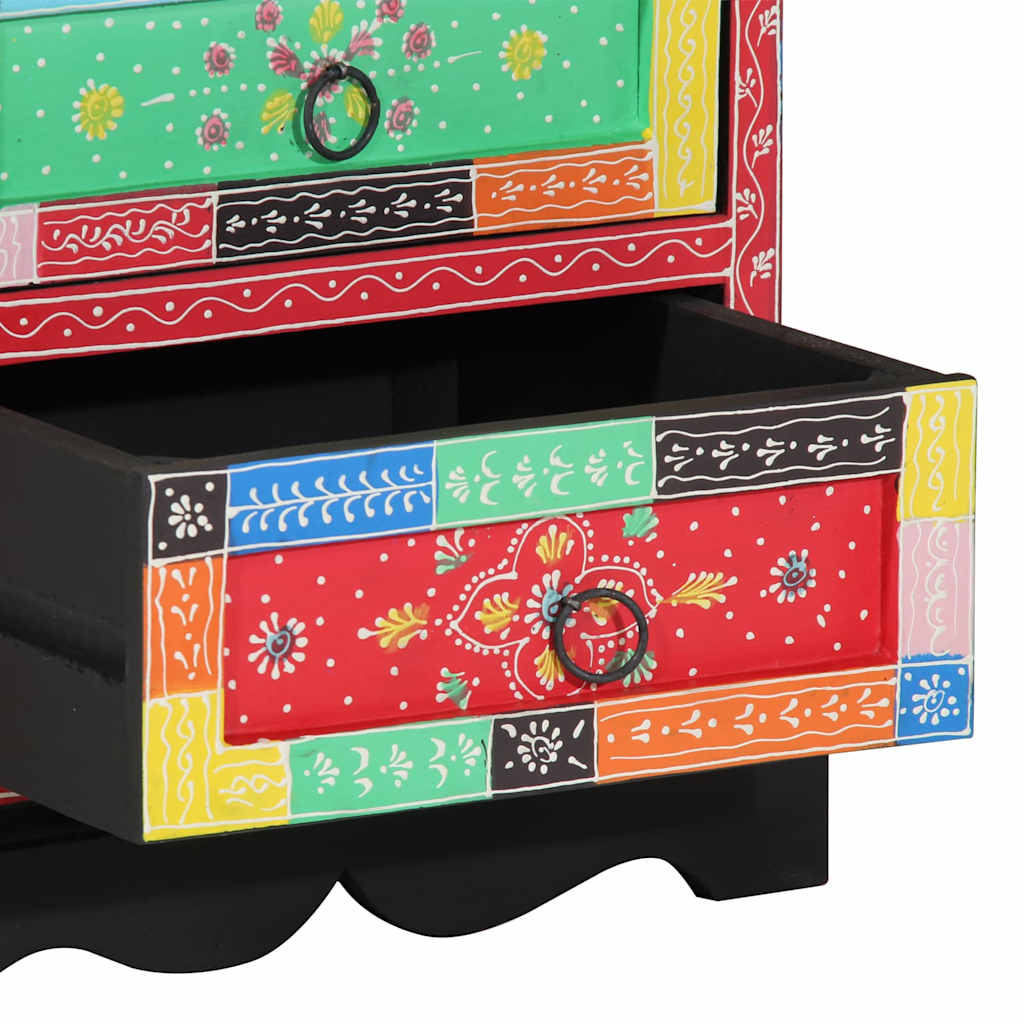 vidaXL Ντουλάπα με συρτάρια Πολύχρωμη 40x40x60 εκ Ξύλο Μάνγκο