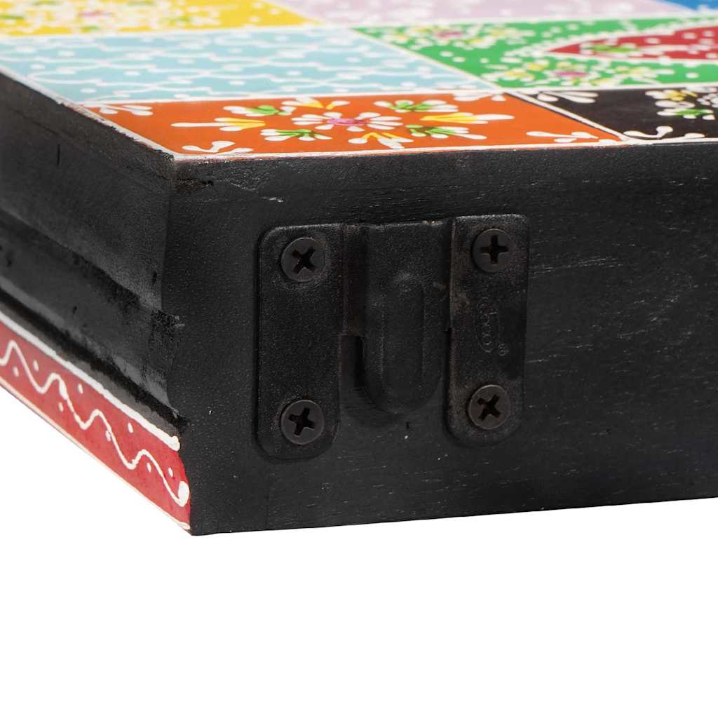 vidaXL Ράφια Τοίχου 2 τεμ 40x20x6 εκ. Στρατιωτικό Ξύλο Μάγκο