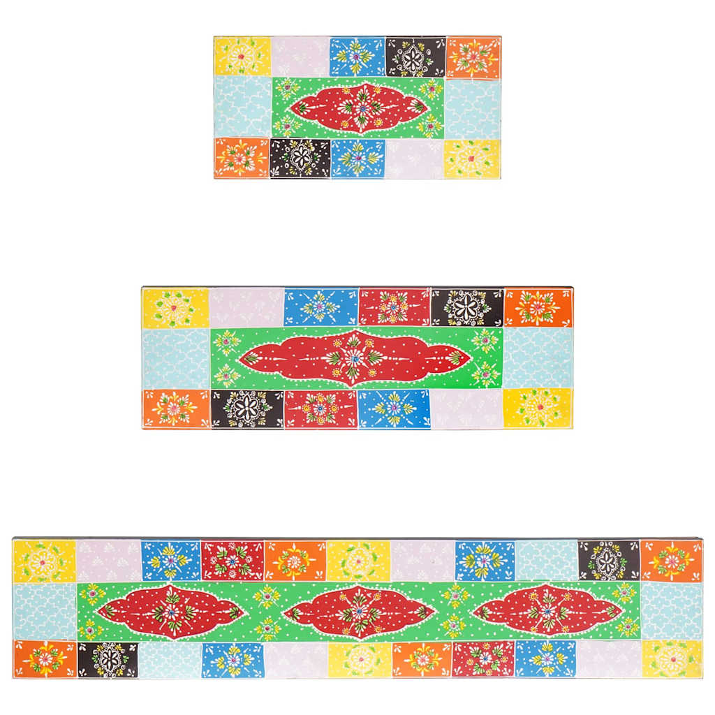 vidaXL Σετ 3 Ραφιών Τοίχου 100x20x6 εκ. Συμπαγές Ξύλο Μάνγκο