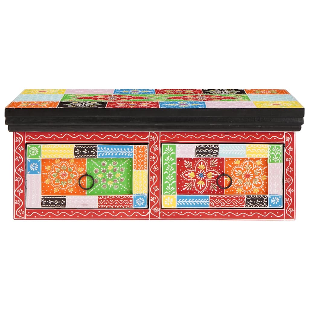 vidaXL Ντουλάπι TV Πολύχρωμο 60 x 30 x 24 εκ Μασίφ ξύλο μάνγκο