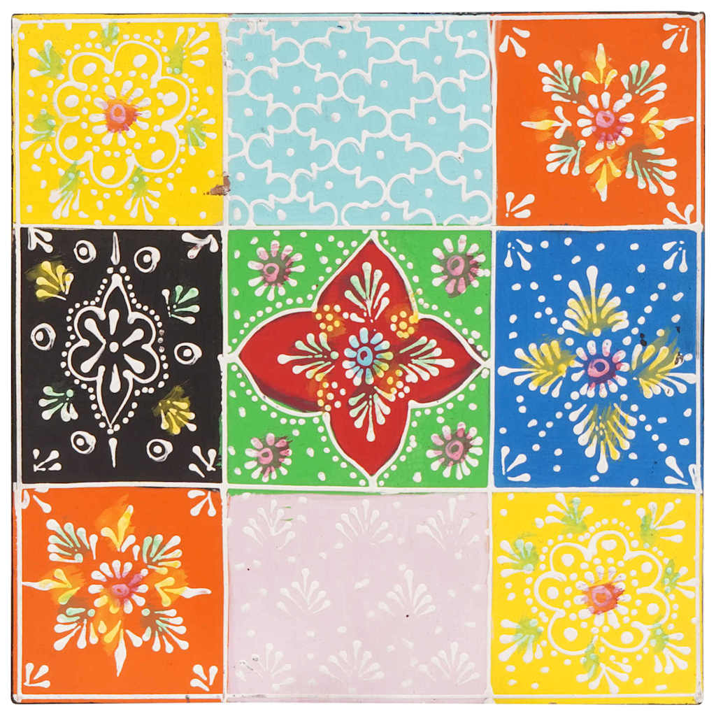 vidaXL Τραπέζι Σαλονιού με Στηρίγματα Καφέ 50 x 50 x 50 cm