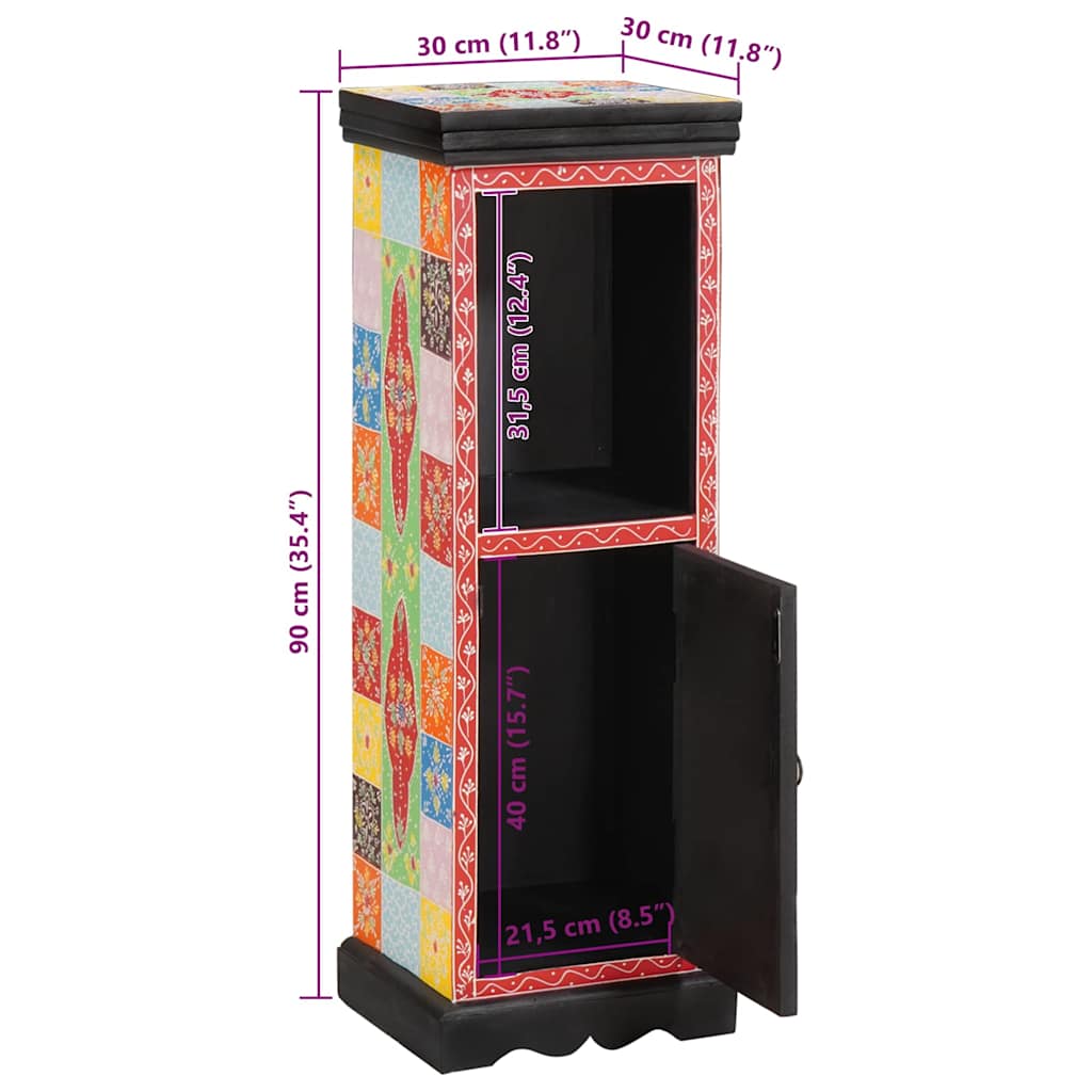 vidaXL Ντουλάπι 30x30x90 cm Σταθερό Ξύλο Μάνγκο