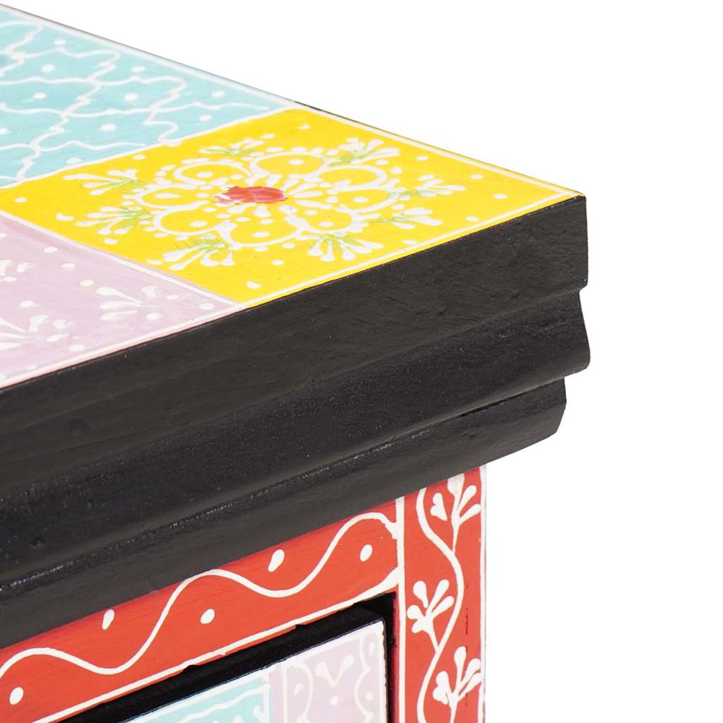 vidaXL Κομοδίνο 2 pcs Πολύχρωμο 40 x 30 x 28 εκ Μασίφ ξύλο μάνγκο