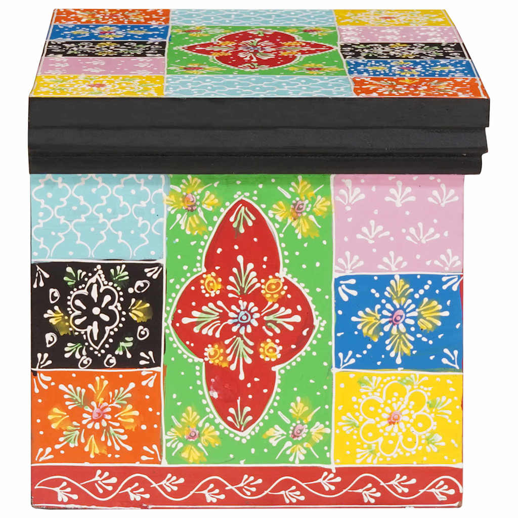 vidaXL Κομοδίνο 2 pcs Πολύχρωμο 40 x 30 x 28 εκ Μασίφ ξύλο μάνγκο