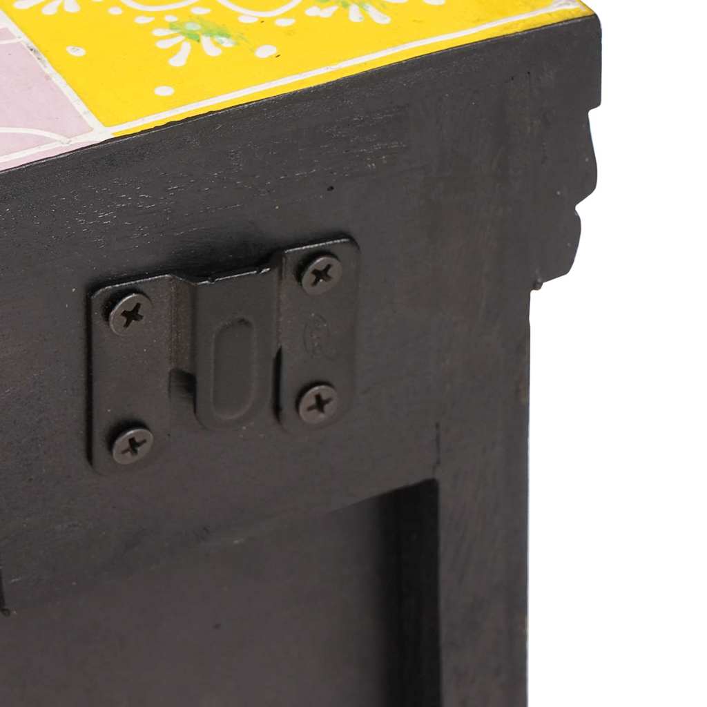 vidaXL Κομοδίνο Πολύχρωμο 40 x 30 x 40 εκ. Μασίφ ξύλο μάνγκο