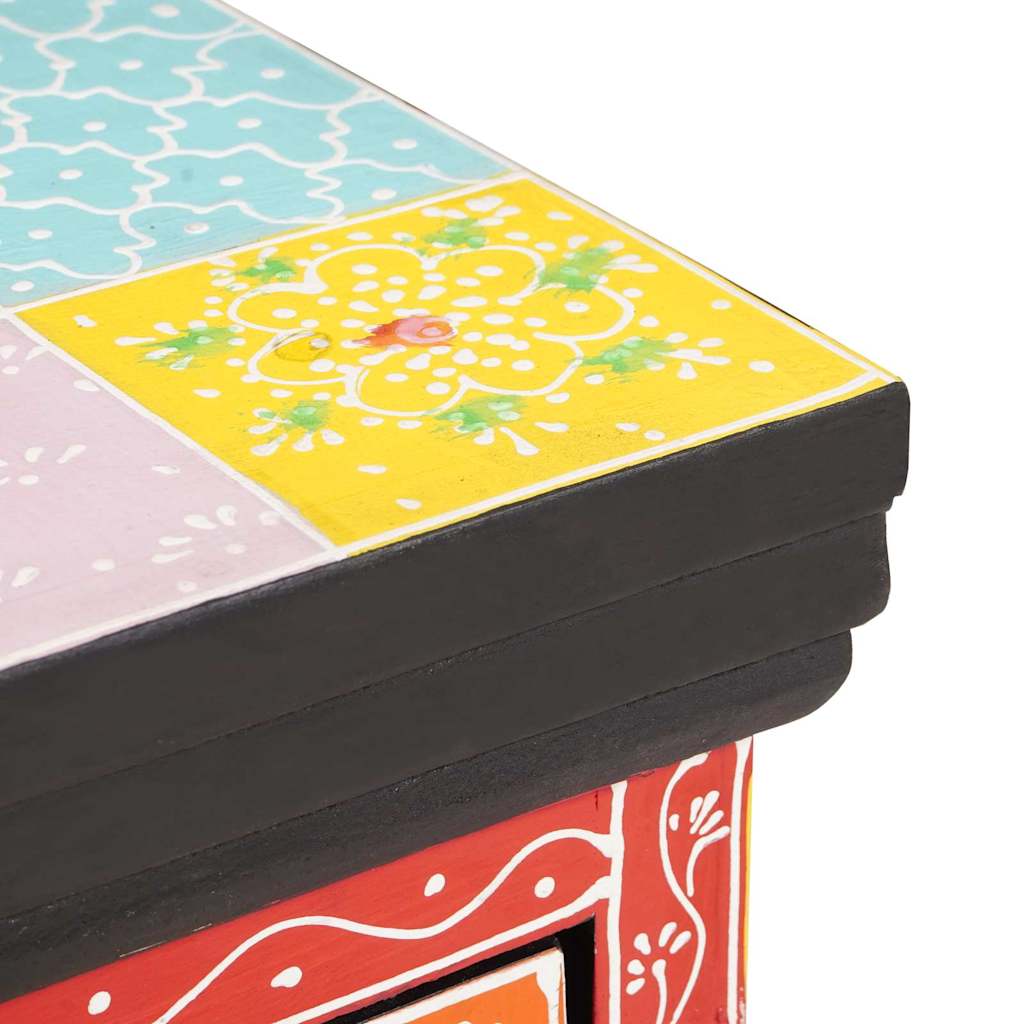 vidaXL Κομοδίνο Πολύχρωμο 40 x 30 x 40 εκ. Μασίφ ξύλο μάνγκο