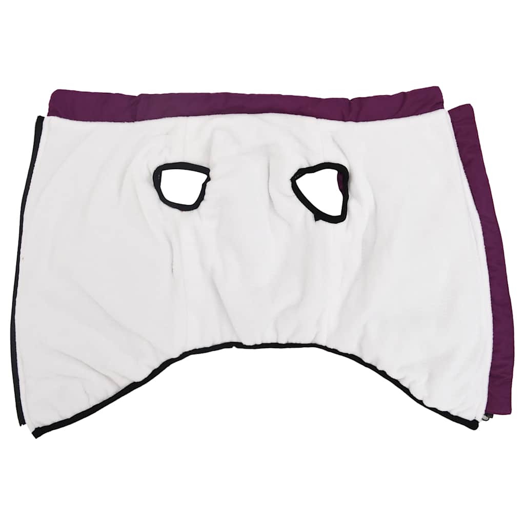 vidaXL παλτό σκύλου με ιμάντα αδιάβροχο αντανακλαστικό μοβ L68