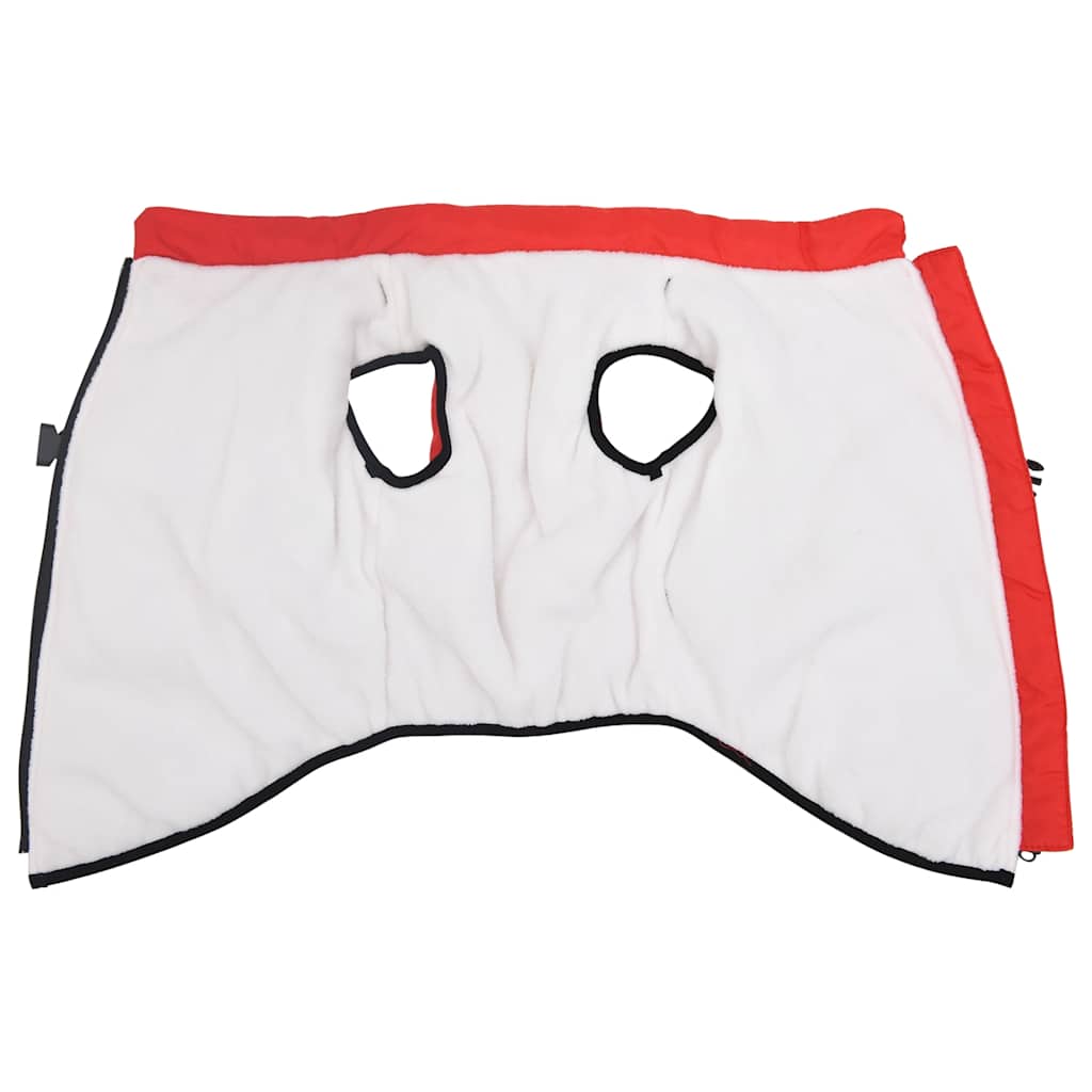 vidaXL παλτό σκύλου με ιμάντα αδιάβροχο αντανακλαστικό κόκκινο L68