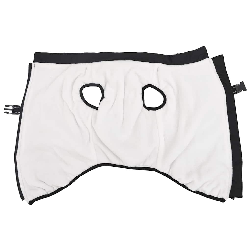 vidaXL παλτό σκύλου με ιμάντα αδιάβροχο αντανακλαστικό μαύρο L44