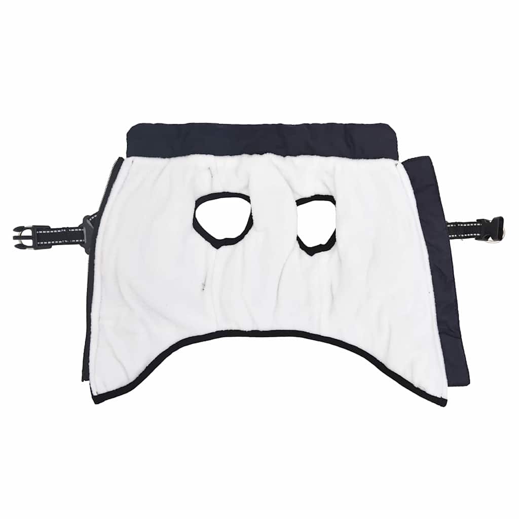 vidaXL παλτό σκύλου ιμάντα αδιάβροχο αντανακλαστικό ναυτικό μπλε L36