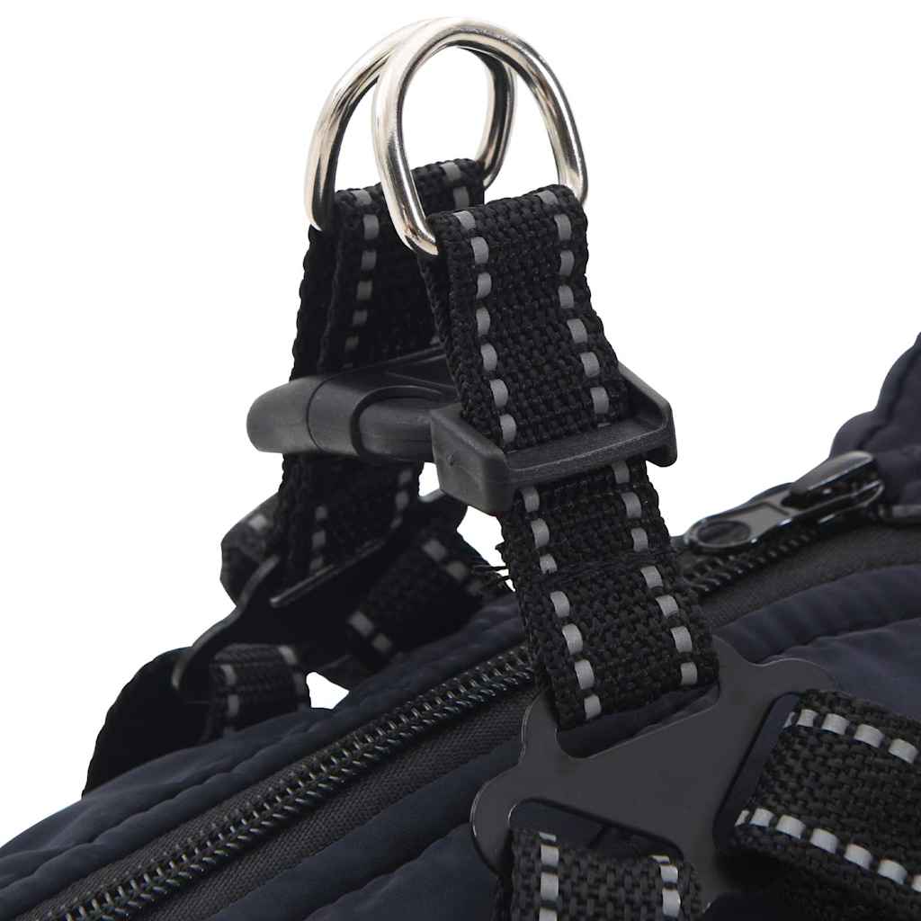 vidaXL παλτό σκύλου ιμάντα αδιάβροχο αντανακλαστικό ναυτικό μπλε L36