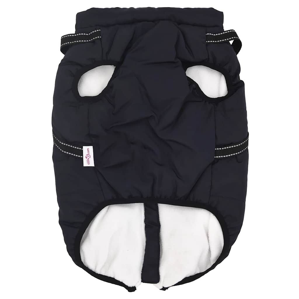 vidaXL παλτό σκύλου ιμάντα αδιάβροχο αντανακλαστικό ναυτικό μπλε L44