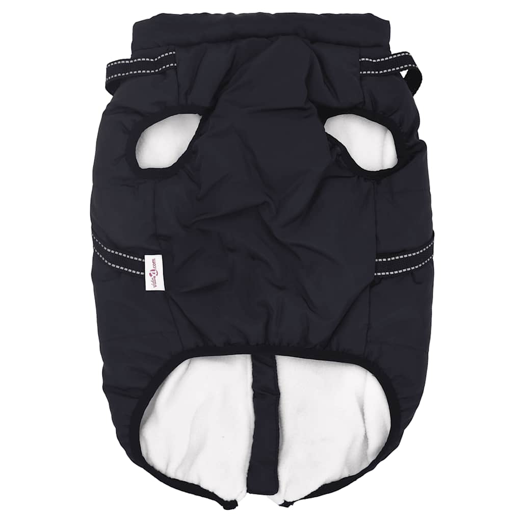 vidaXL παλτό σκύλου ιμάντα αδιάβροχο αντανακλαστικό ναυτικό μπλε L52