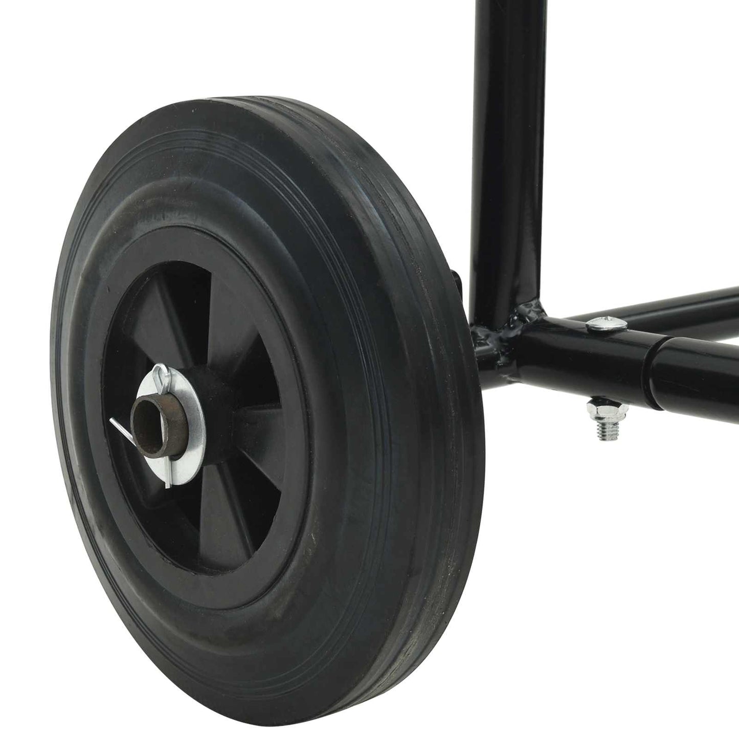 vidaXL Χειροκίνητο Καρότσι Μαύρο και Κόκκινο 49 x 49 x 101 εκ Ατσάλι