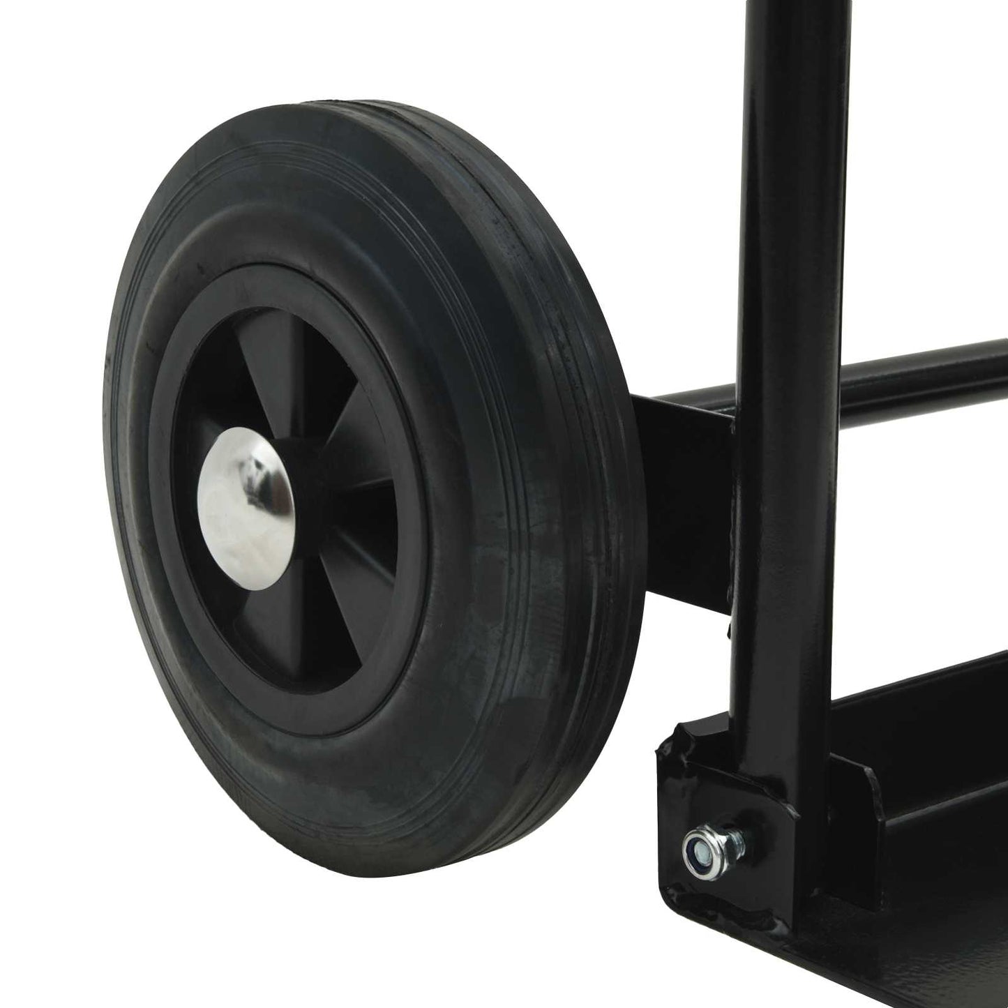 vidaXL Χειροκίνητο Καρότσι Μαύρο και Κόκκινο 63 x 43,5 x 110 εκ Ατσάλι