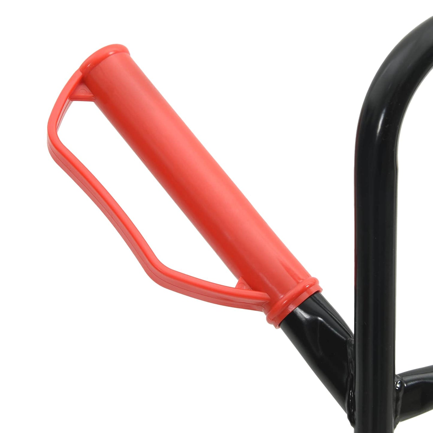 vidaXL Χειροκίνητο Καρότσι Μαύρο και Κόκκινο 64,5 x 49,5 x 114 εκ.