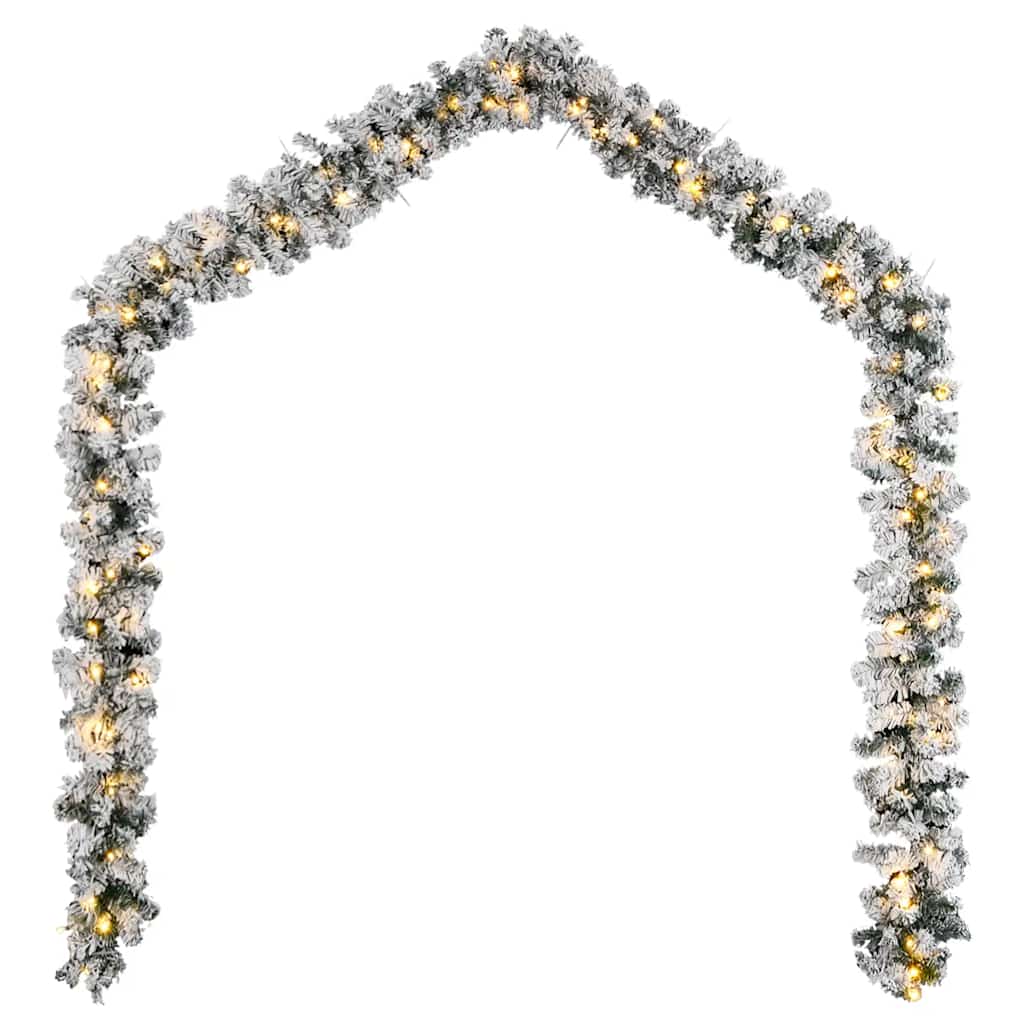 vidaXL Γιρλάντα Χριστουγεννιάτικη με Λαμπάκια LED Πράσινη 5 μ. PVC