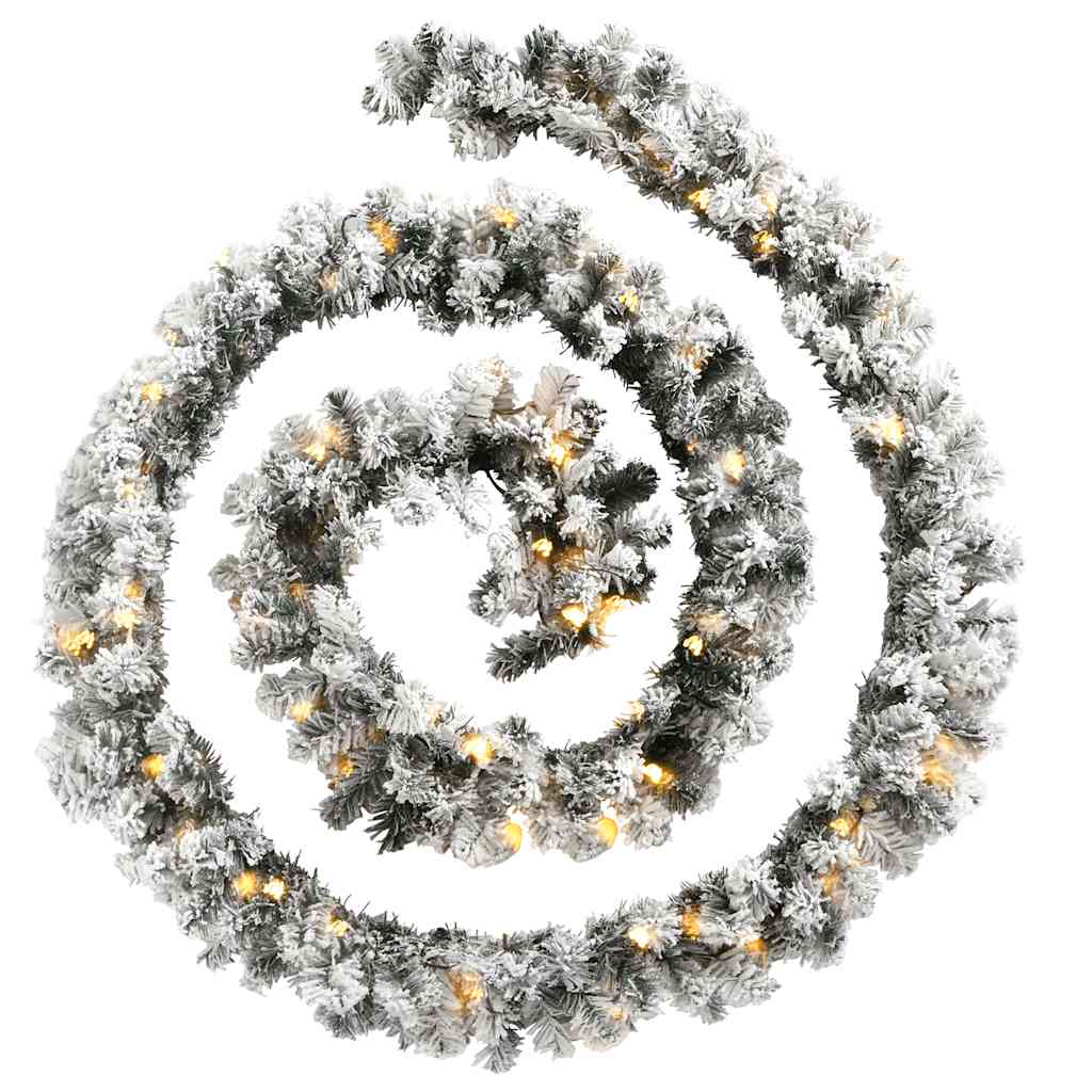 vidaXL Γιρλάντα Χριστουγεννιάτικη με Λαμπάκια LED Πράσινη 10 μ. PVC