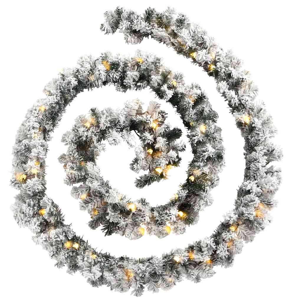 vidaXL Γιρλάντα Χριστουγεννιάτικη με Λαμπάκια LED Πράσινη 20 μ. PVC