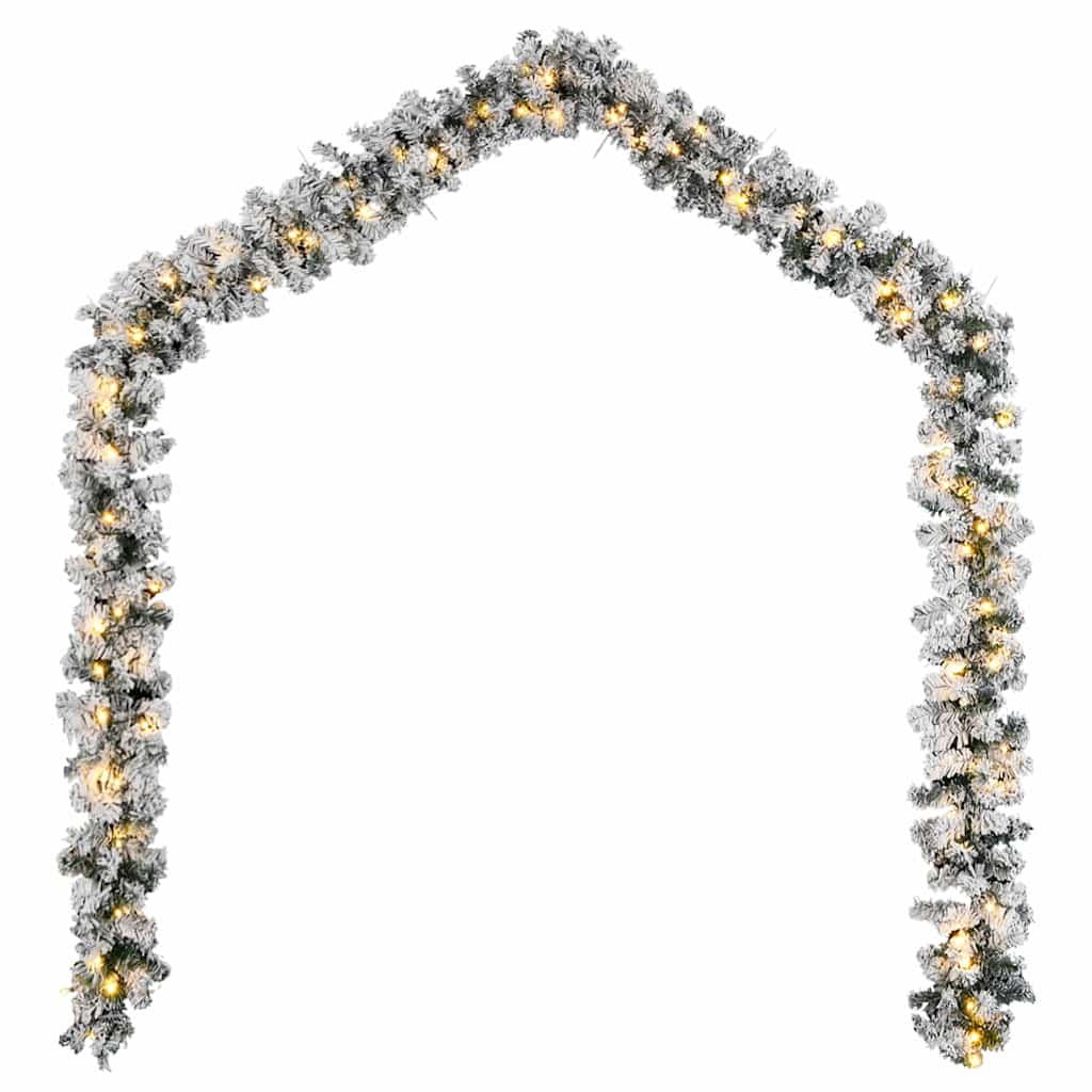 vidaXL Γιρλάντα Χριστουγεννιάτικη με Λαμπάκια LED Πράσινη 20 μ. PVC