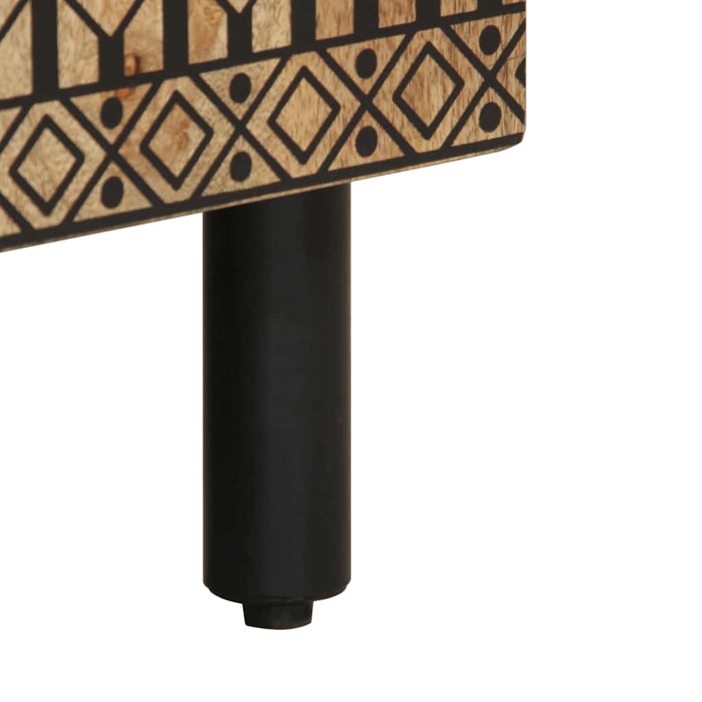 vidaXL Έπιπλα Μπάνιου Σετ 2 Τεμαχίων από Μασίφ Ξύλο Μάνγκο