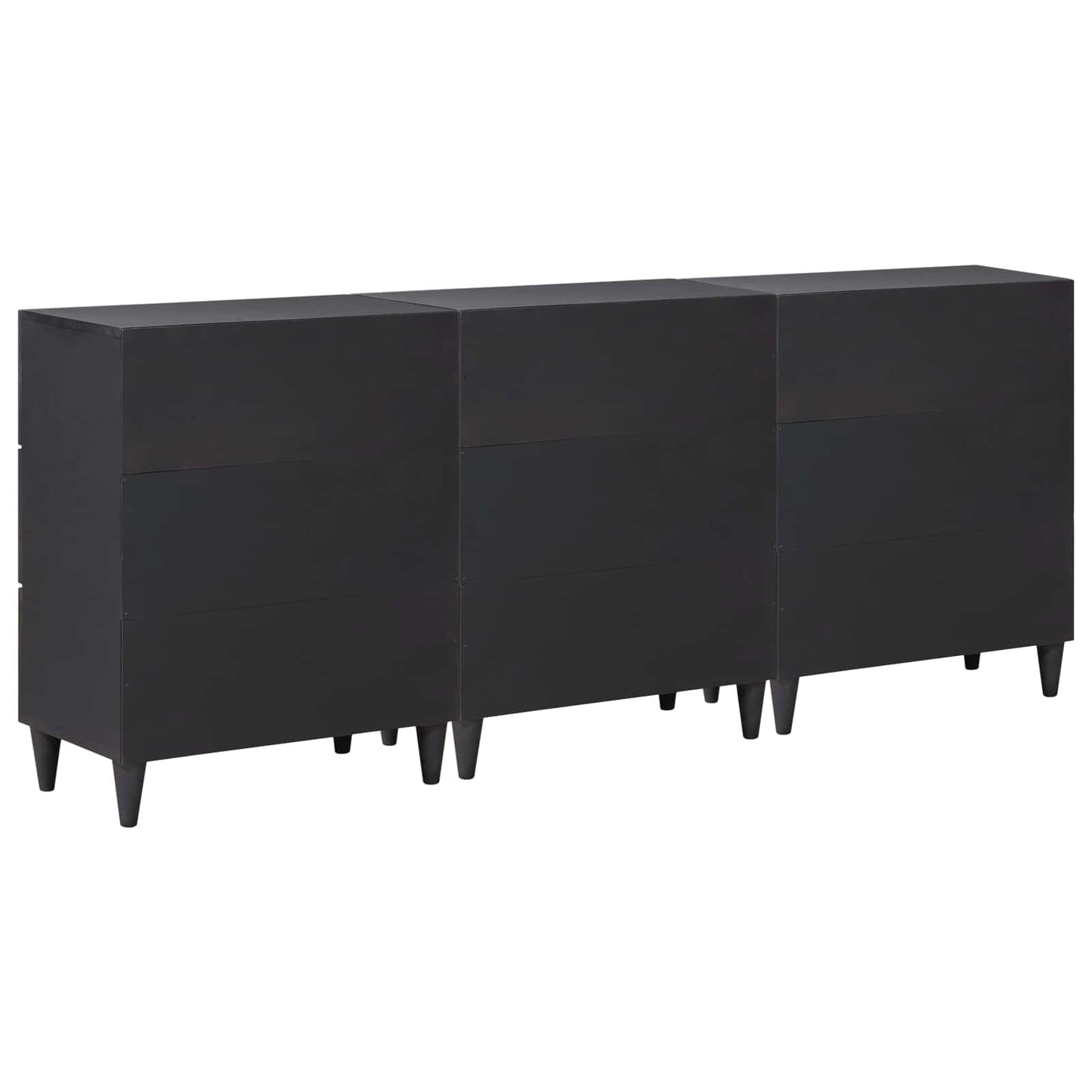 vidaXL Ντουλάπες Αποθήκευσης 3 τμχ. 180 x 33 x 75 εκ. Πολύχρωμο