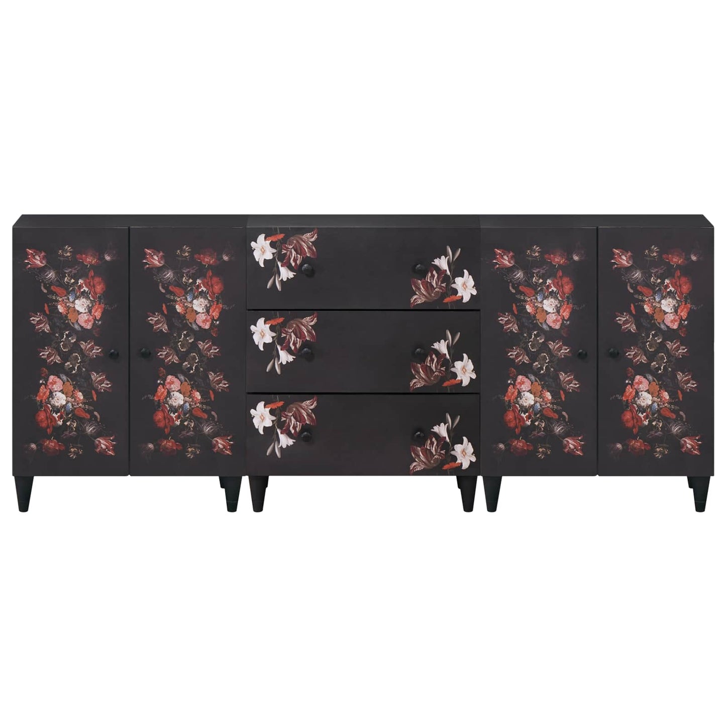 vidaXL Ντουλάπες Αποθήκευσης 3 τμχ. 180 x 33 x 75 εκ. Πολύχρωμο