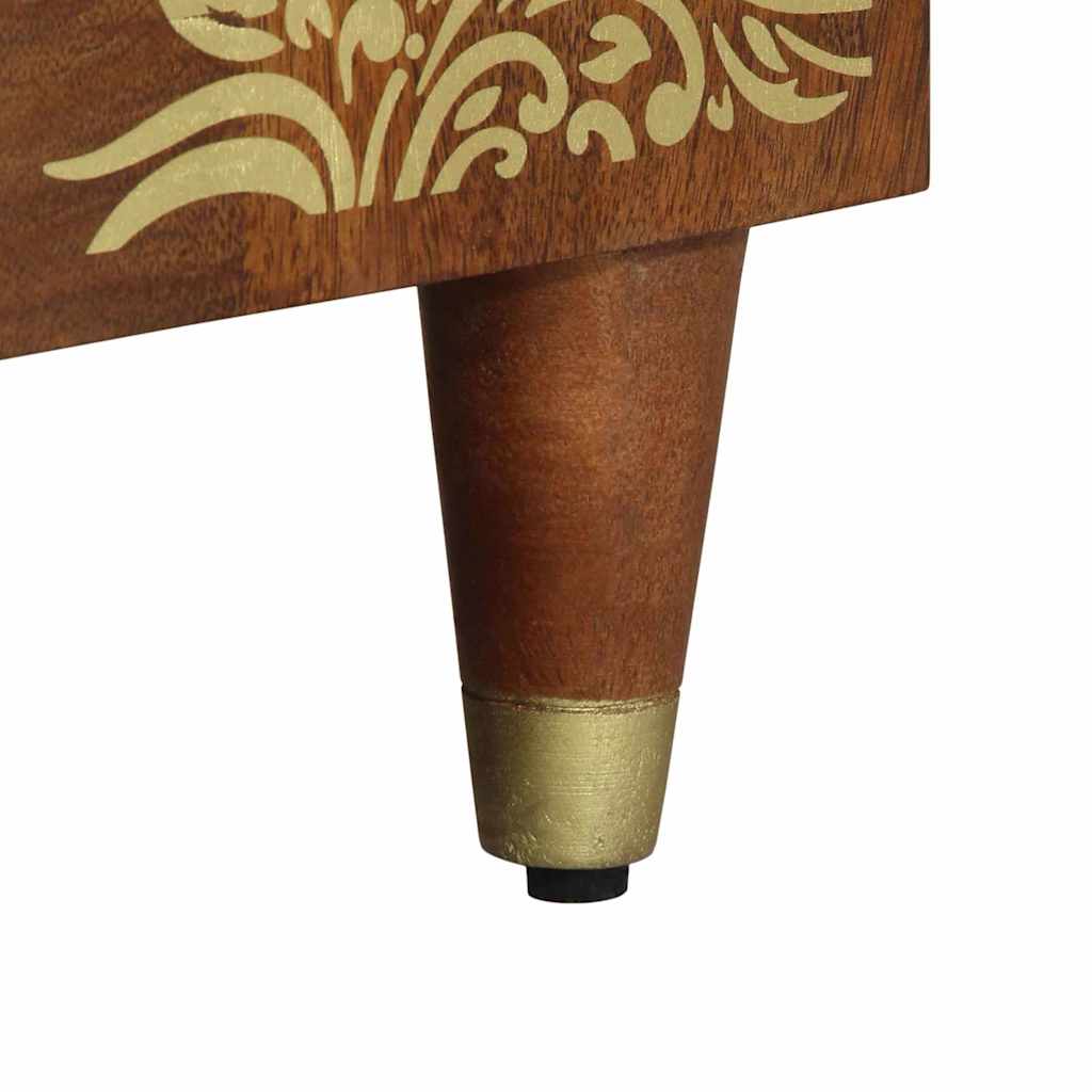 vidaXL Σετ Επίπλων Μπάνιου Επιτοίχιο 2 pcs καφέ μελί 62 x 33 x 58 εκ.