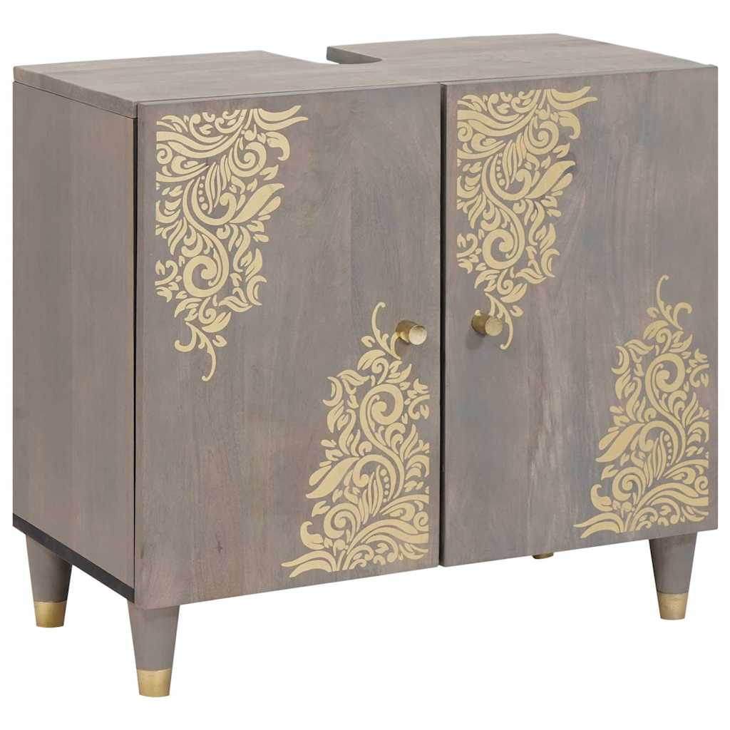 vidaXL Σετ Επίπλων Μπάνιου με συρτάρι 3 pcs Γκρι 62 x 33 x 58 εκ.