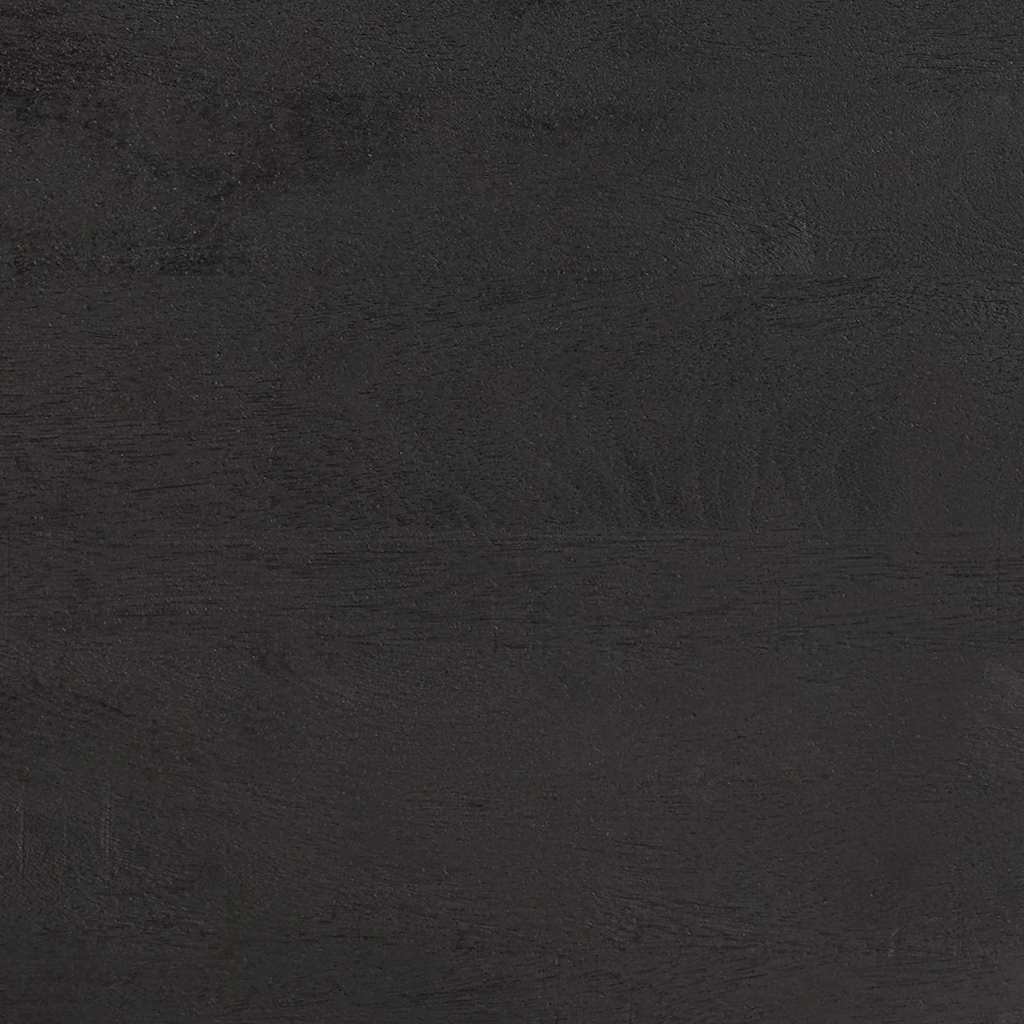 vidaXL Πλαϊνό γραφείο 2 pcs Μαύρο 60 x 33 x 75 cm Στερεό ξύλο μάνγκο