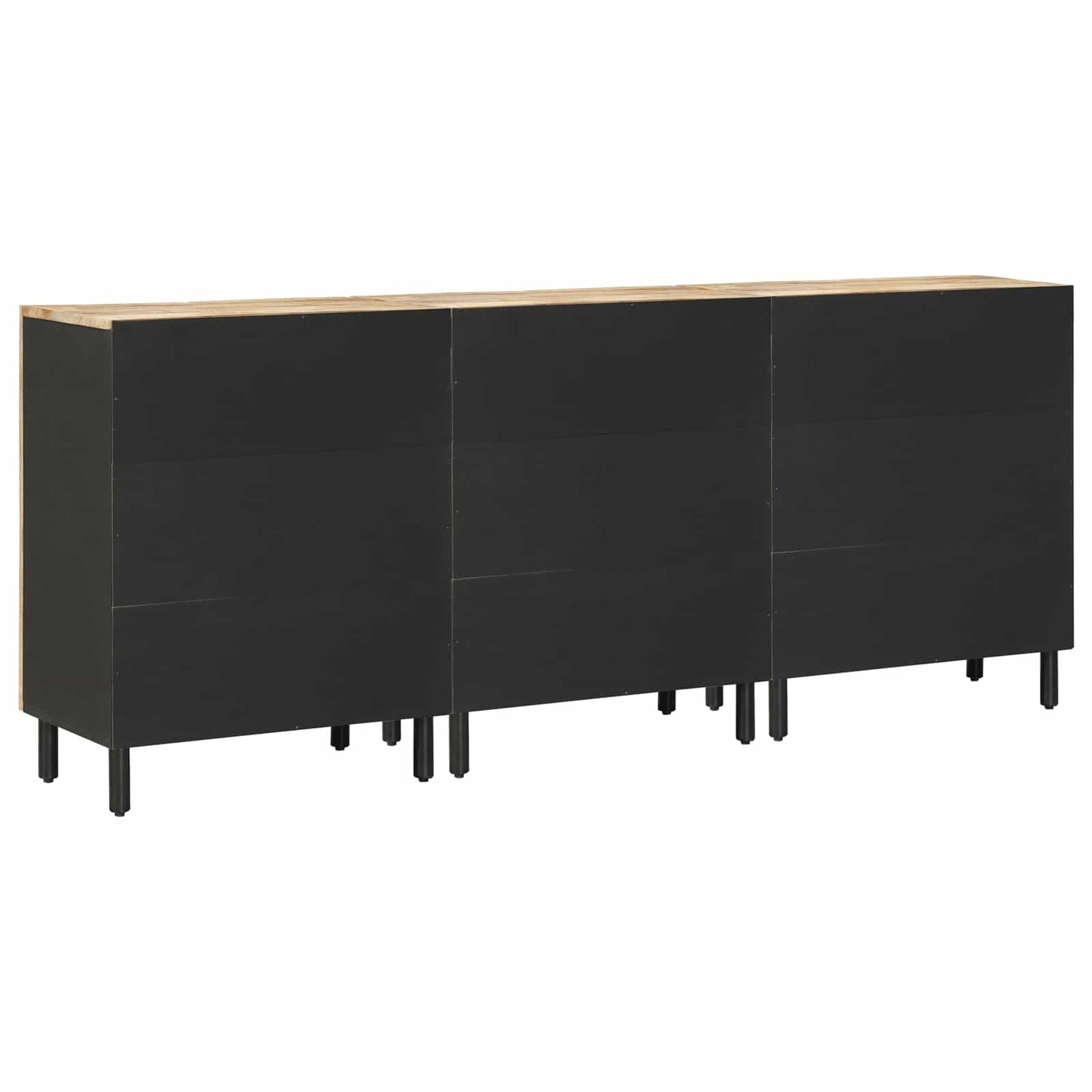 vidaXL Ντουλάπες Αποθήκευσης 3 τμχ. 180 x 33 x 75 εκ. Φυσικό
