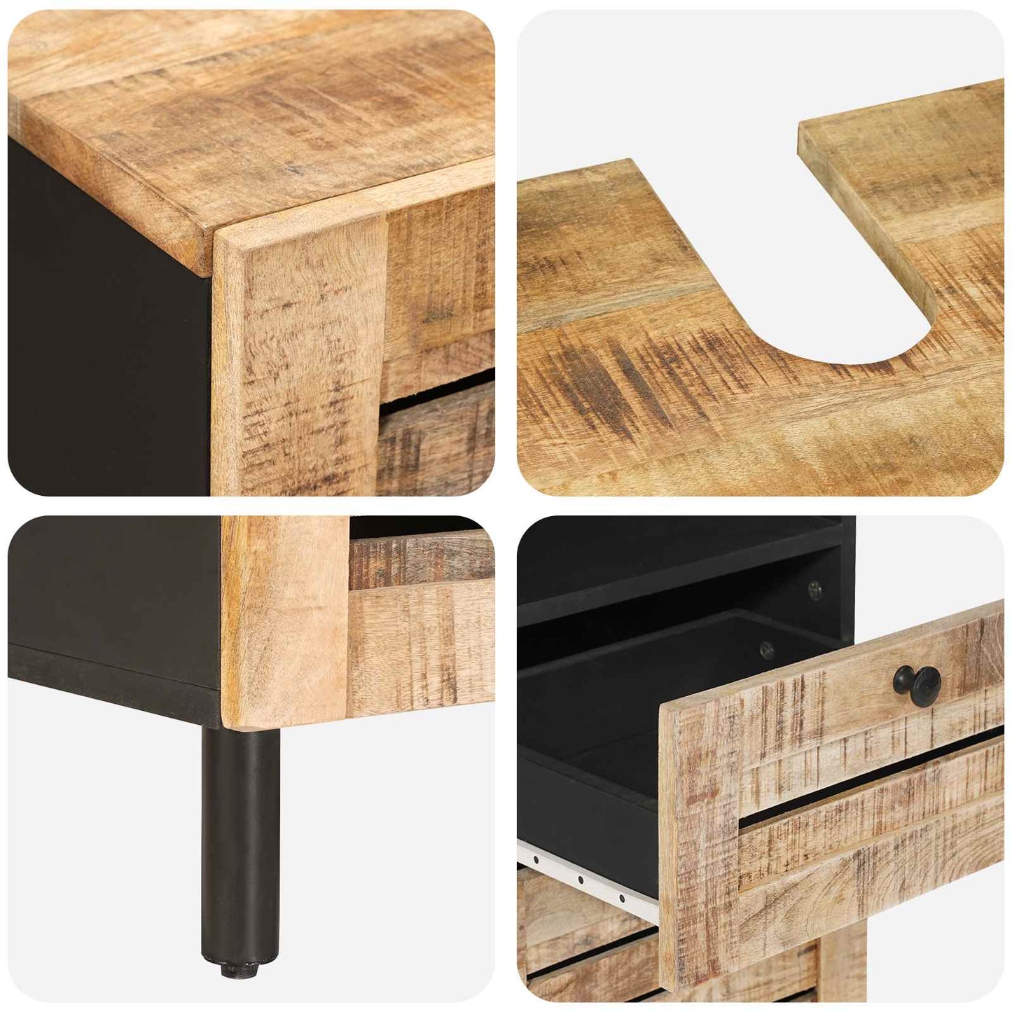 vidaXL Σετ Ντουλαπιών Μπάνιου 5 τμχ. Φυσικό 38 x 33 x 160 εκ.