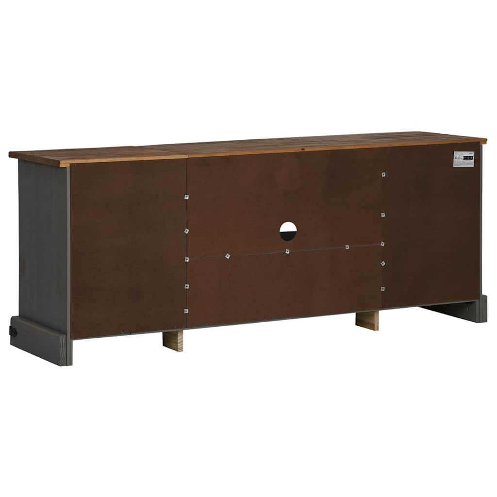 vidaXL ντουλάπι τηλεόρασης HALDEN 2 συρόμενες πόρτες γκρι 150x40x60 cm