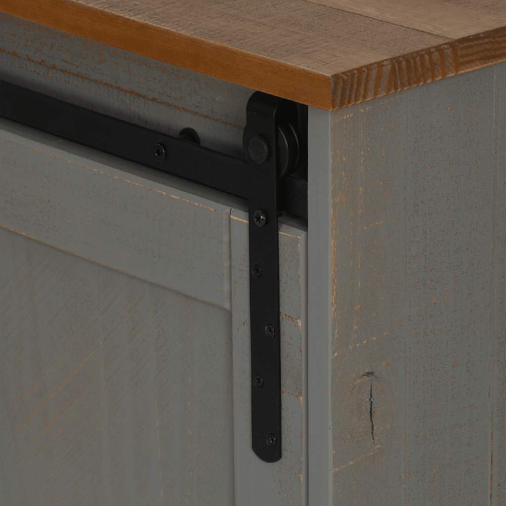 vidaXL ντουλάπι τηλεόρασης HALDEN 2 συρόμενες πόρτες γκρι 150x40x60 cm