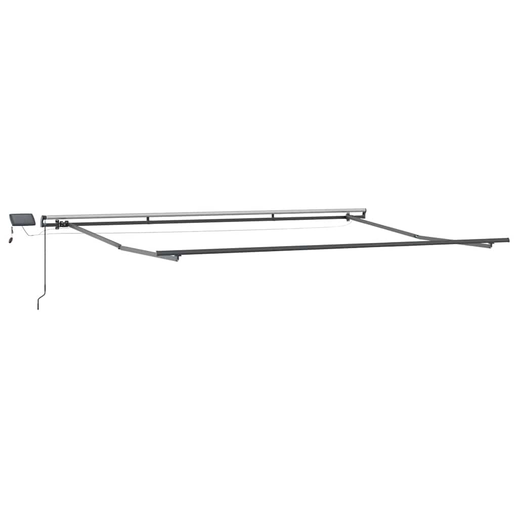 vidaXL Τέντα Πτυσσόμενη Χειροκίνητη με LED Καφέ 400x300 εκ.