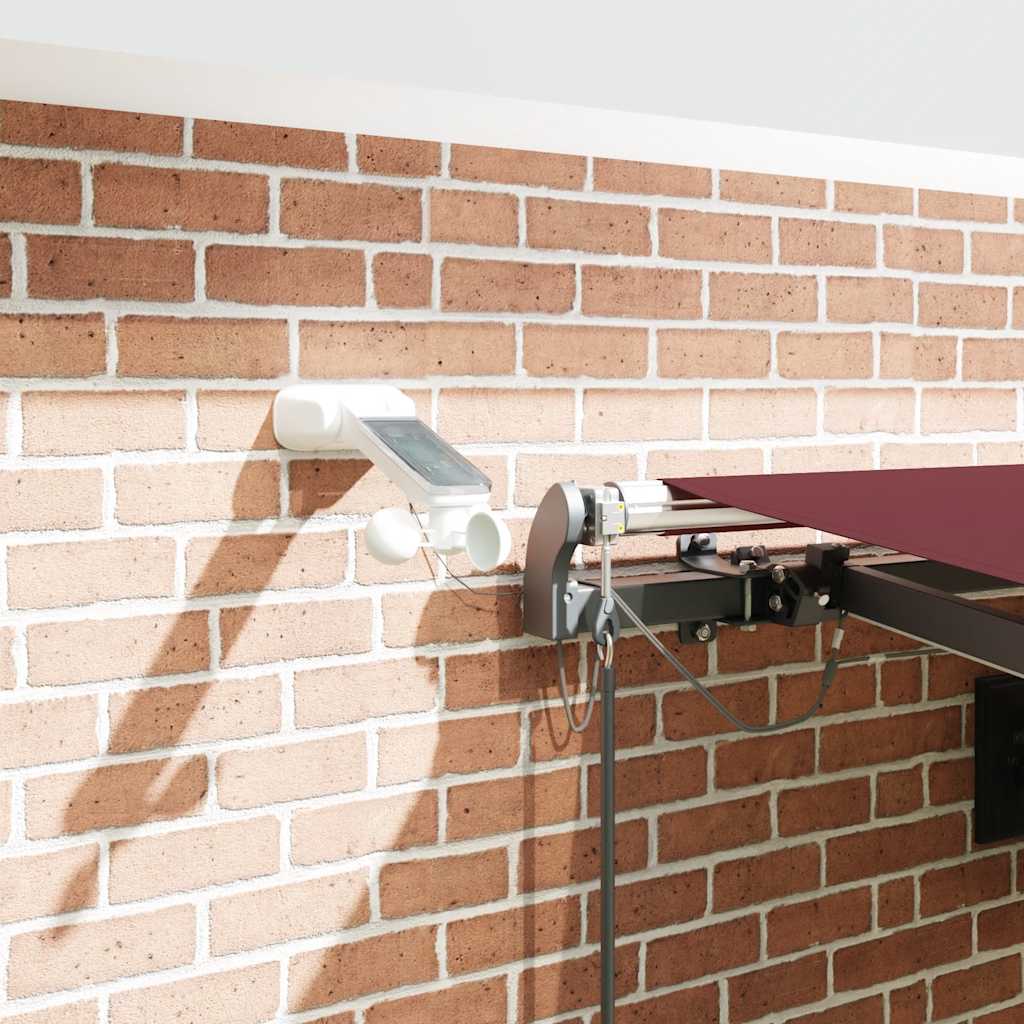 vidaXL Τέντα Πτυσσόμενη Αυτόματη με LED Καφέ 450x300 εκ.