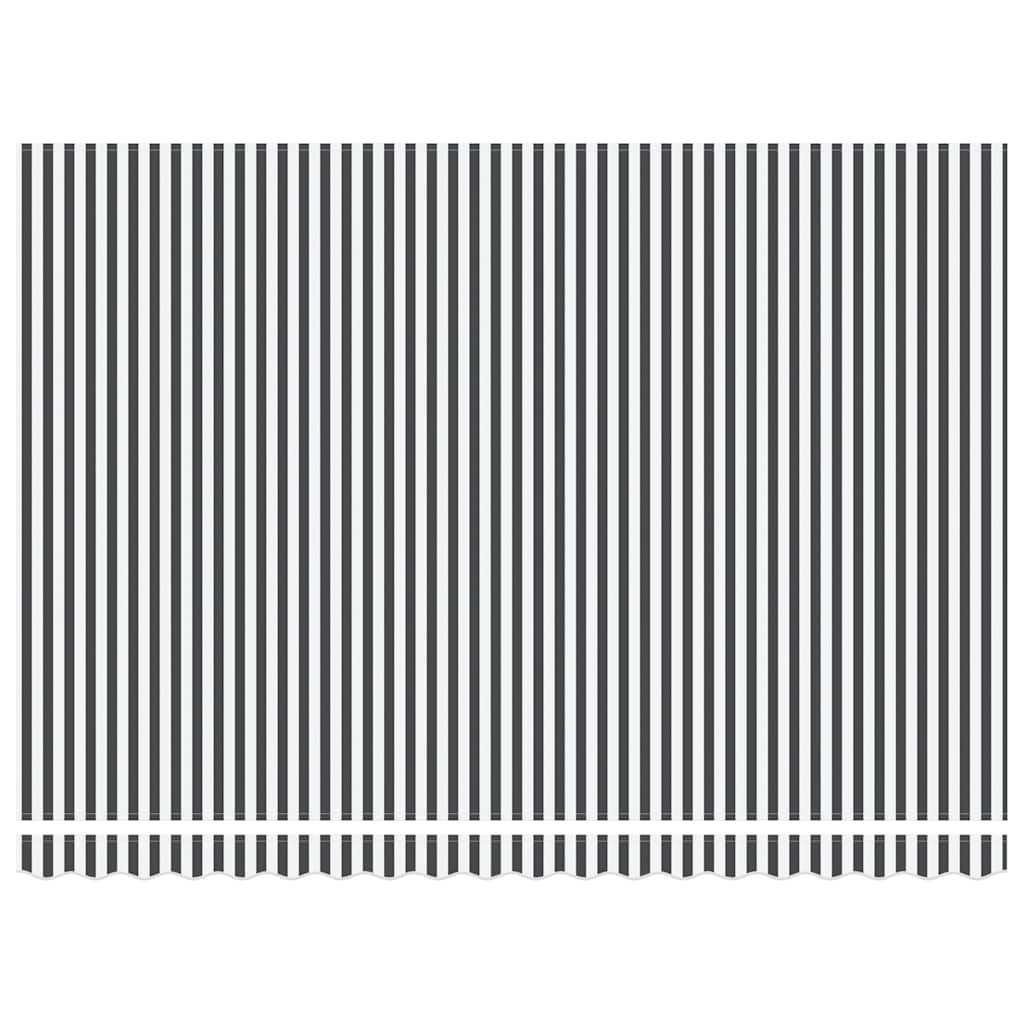 vidaXL Τέντα Πτυσσόμενη Αυτόματη Ανθρακί / Λευκή 450x300 εκ.