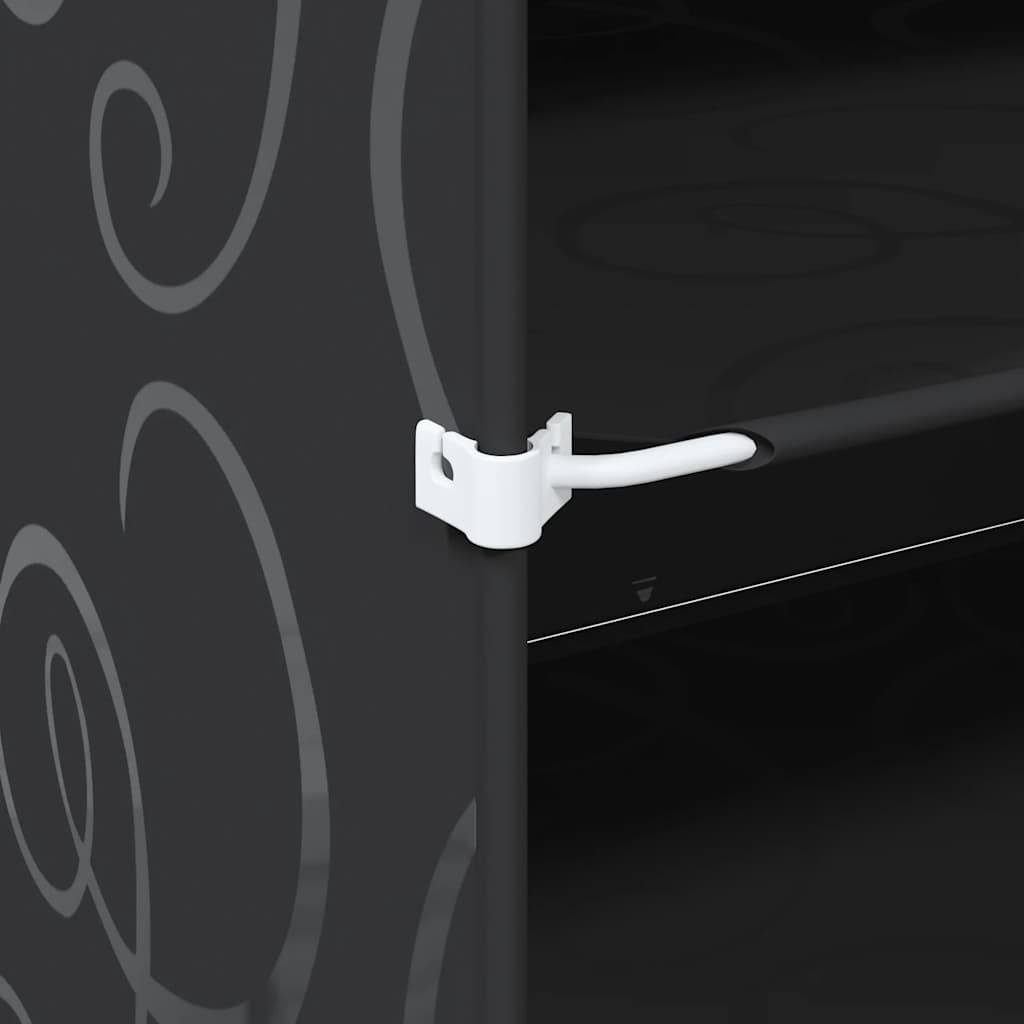 vidaXL Κύβοι Αποθ. & Οργάνωσης με Πόρτες 12 τεμ. Μαύροι Πολυπρ/λένιο