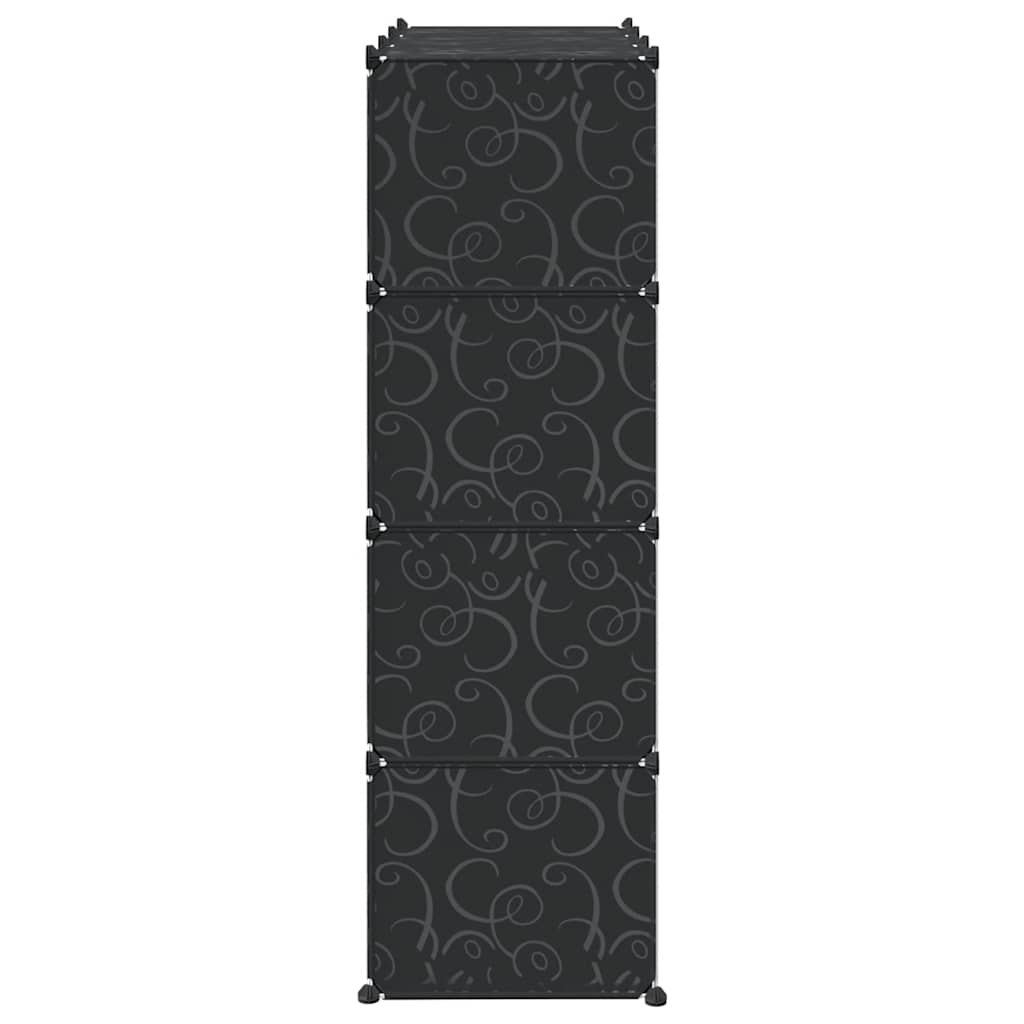 vidaXL Οργανωτής κύβων αποθήκευσης με 12 κύβους ράβδους ανάρτησης PP