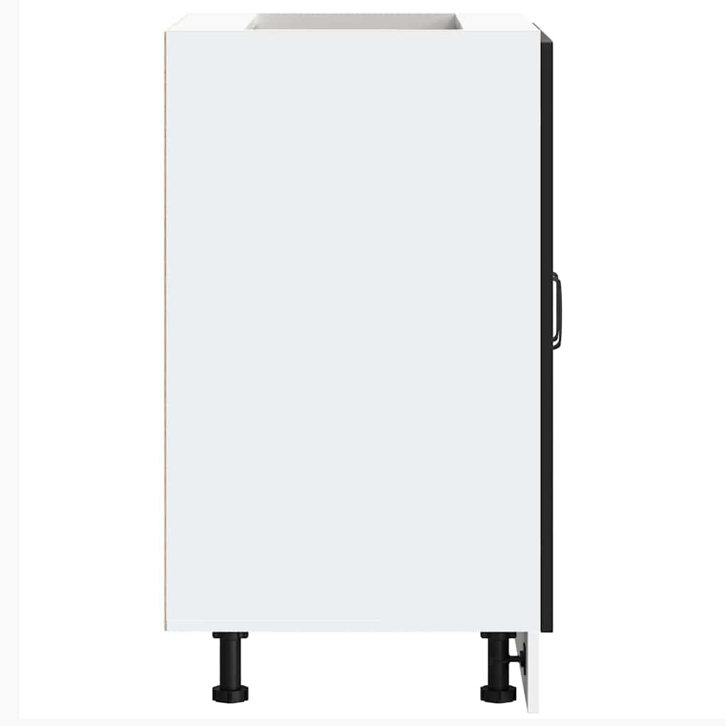 vidaXL Ντουλάπι βάσης νεροχύτη Kalmar Μαύρο 60x46x81,5 εκ. Επεξ. Ξύλο