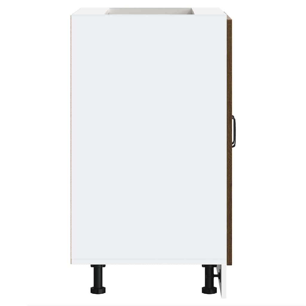 vidaXL Ντουλάπι βάσης νεροχύτη Kalmar Καφέ δρυς 60x46x81,5 εκ.