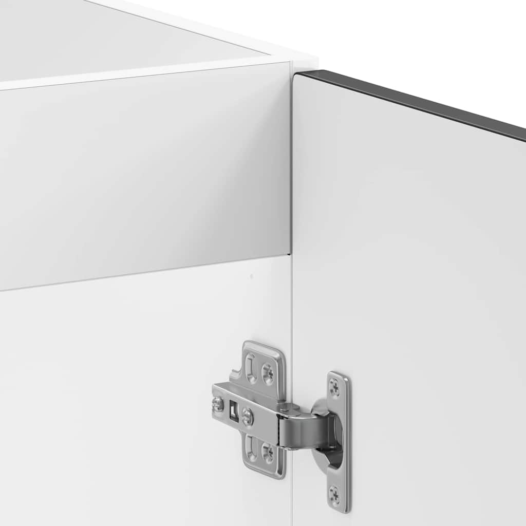 vidaXL Ντουλάπι βάσης νεροχύτη Kalmar Μαύρο 80x46x81,5 εκ. Επεξ. Ξύλο