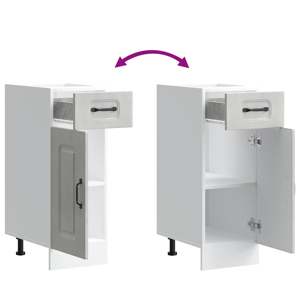 vidaXL ντουλάπι βάσης κουζίνας Kalmar από Επεξεργασμένο Ξύλο