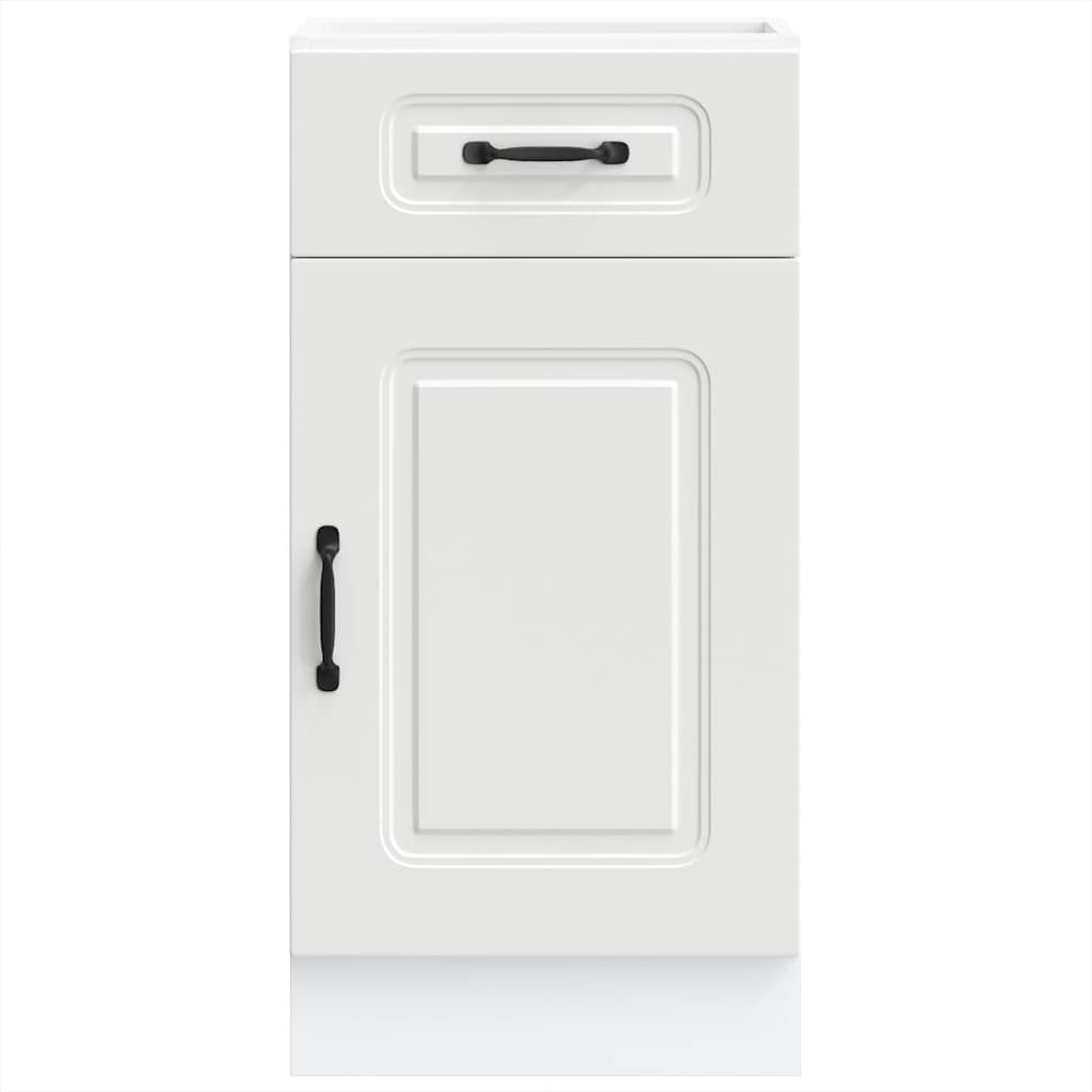 vidaXL ντουλάπι βάσης κουζίνας Kalmar Λευκό από Επεξεργασμένο Ξύλο