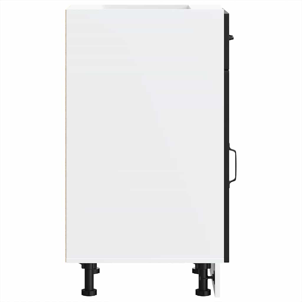 vidaXL ντουλάπι βάσης κουζίνας Kalmar Μαύρο από Επεξεργασμένο Ξύλο