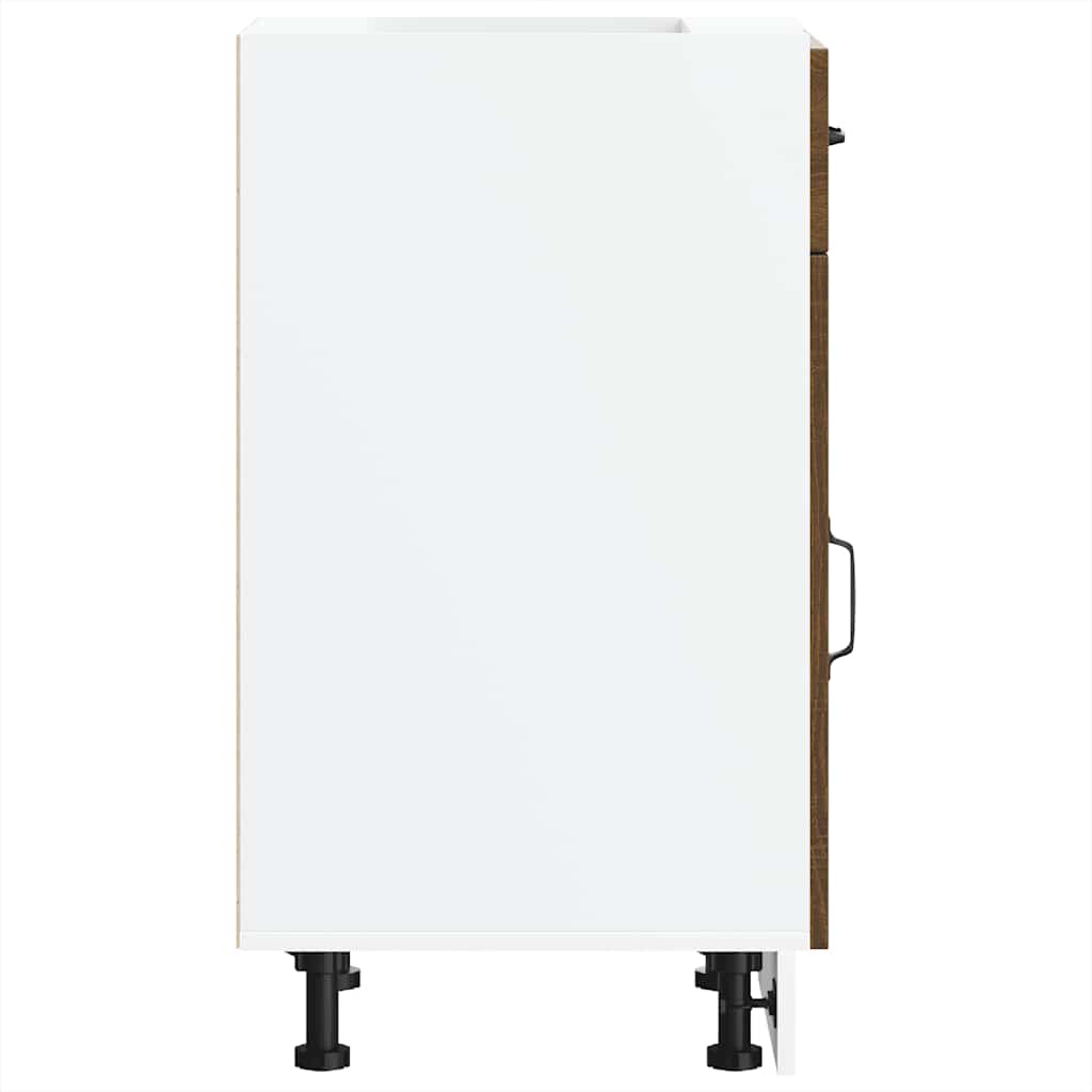 vidaXL ντουλάπι βάσης κουζίνας Kalmar Καφέ δρυς Επεξεργασμένο Ξύλο