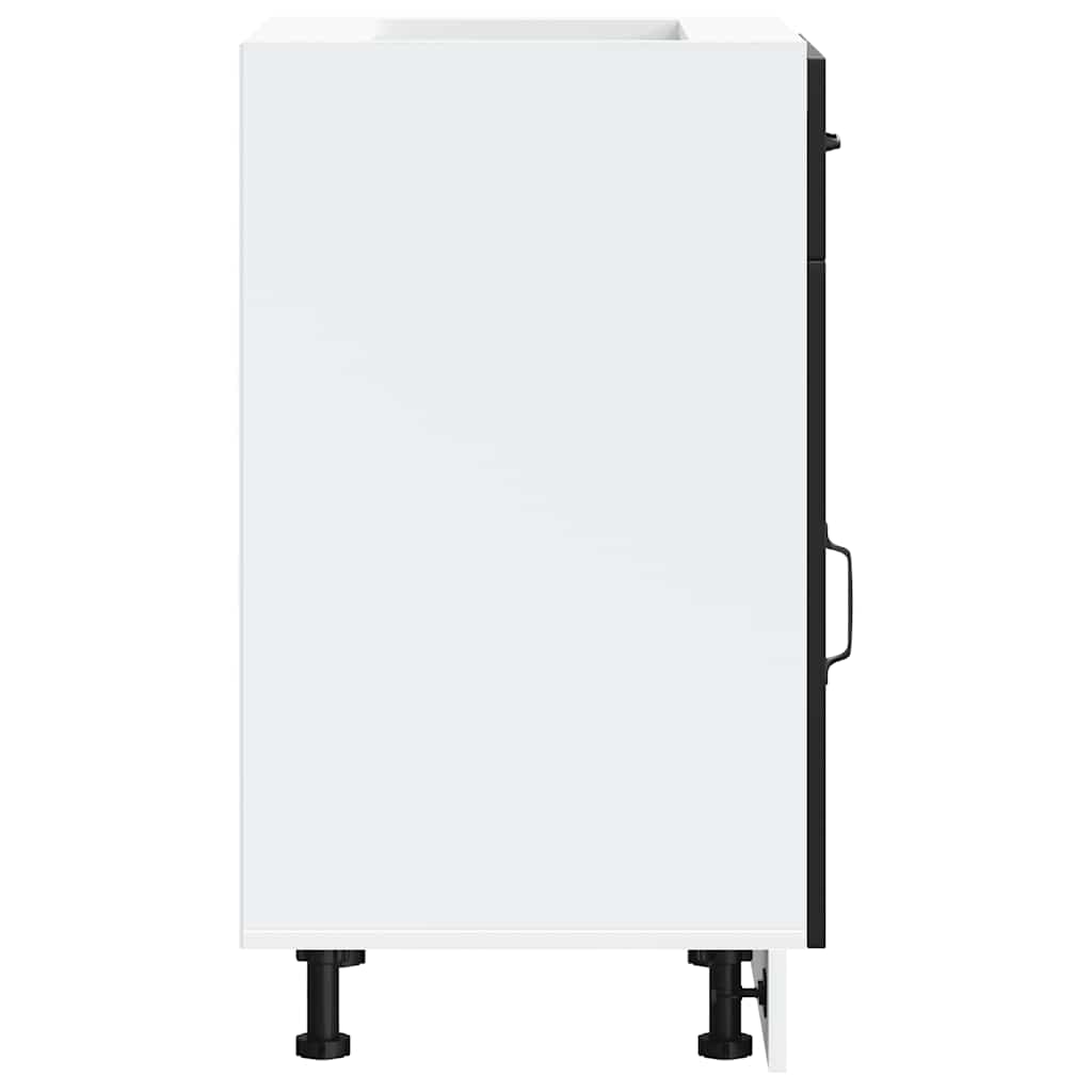 vidaXL ντουλάπι βάσης κουζίνας Kalmar Μαύρο από Επεξεργασμένο Ξύλο