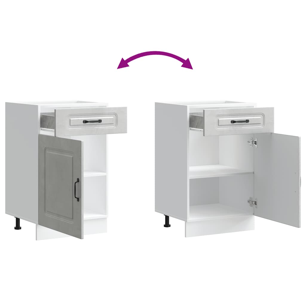 vidaXL ντουλάπι βάσης κουζίνας Kalmar από Επεξεργασμένο Ξύλο